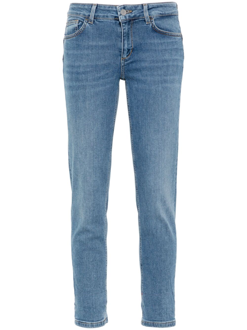 LIU JO cropped skinny jeans Blauw