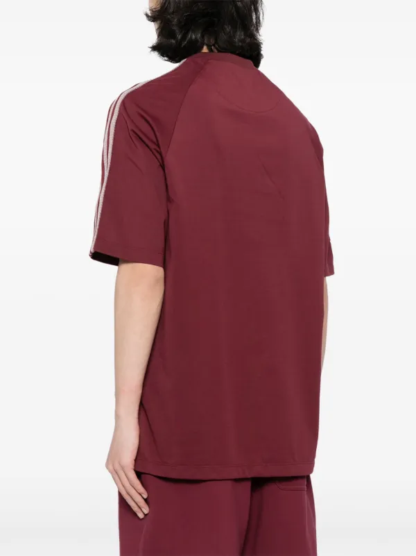 【Y-3】3-Stripes Short Sleeve T-Shirt Shadow Red 3-Stripes T-Shirt - Shadow Red – LOADED