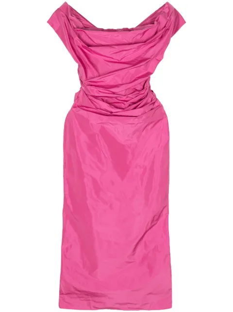 STAUD Andrea off-shoulder midi dress