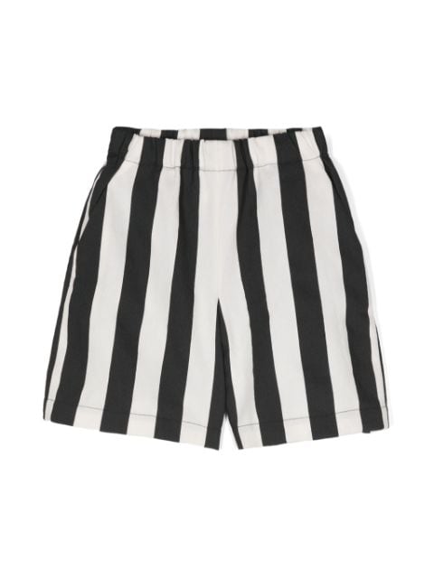 Douuod Kids elasticated-waistband striped shorts