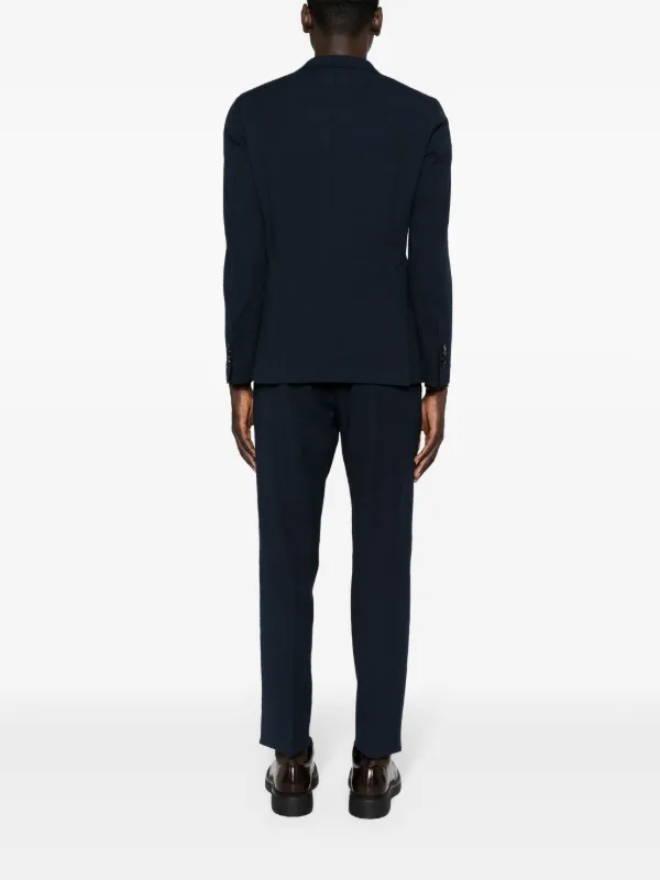 Tagliatore シアサッカーシングルスーツ | ブルー | FARFETCH JP
