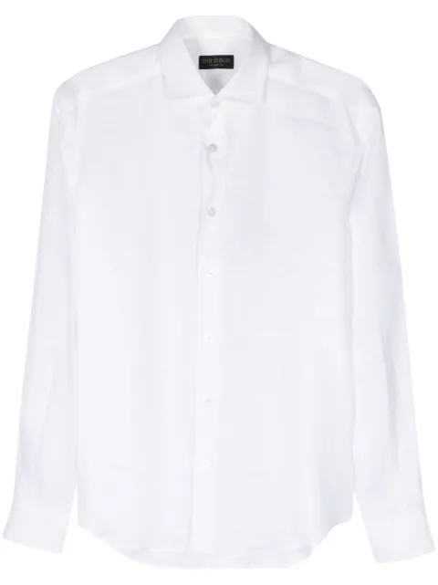 Dell'oglio spread-collar linen shirt