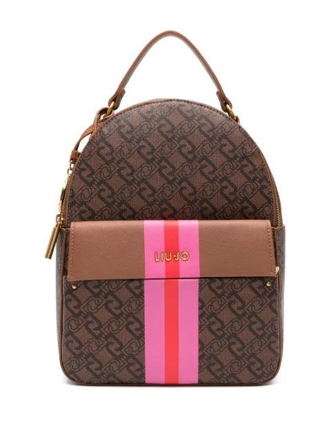 LIU JO logo-lettering backpack