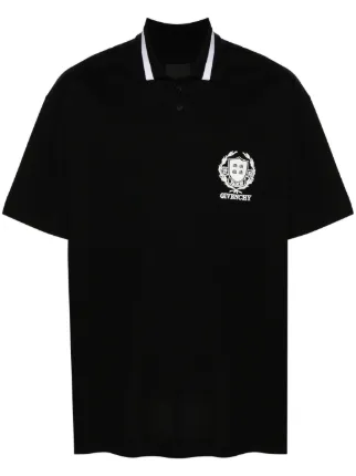 GIVENCHY ブラック ポロシャツ Givenchy ロゴ ポロシャツ | ブラック | FARFETCH JP