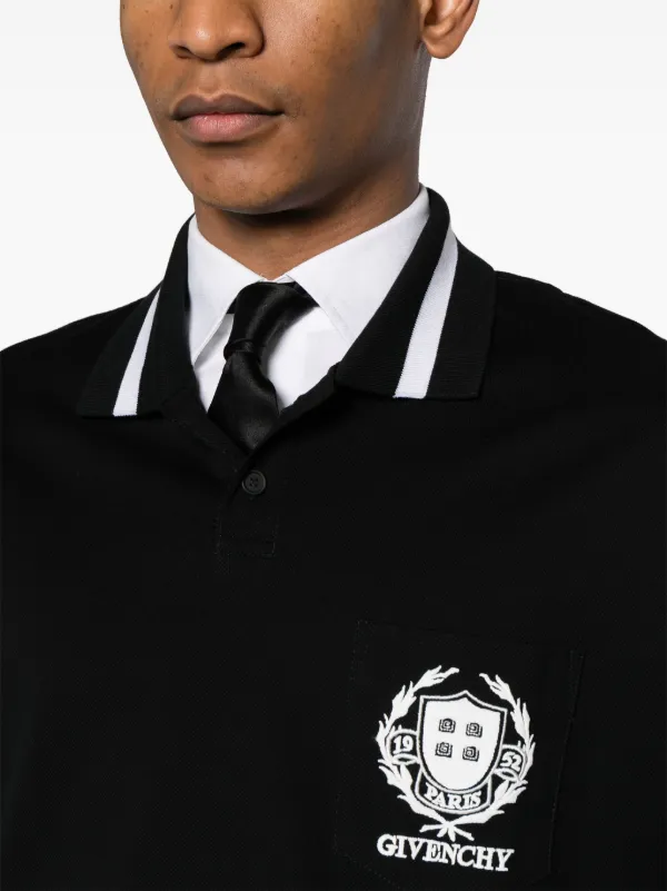 Top Givenchy Pattern Embroidered Logo Polo