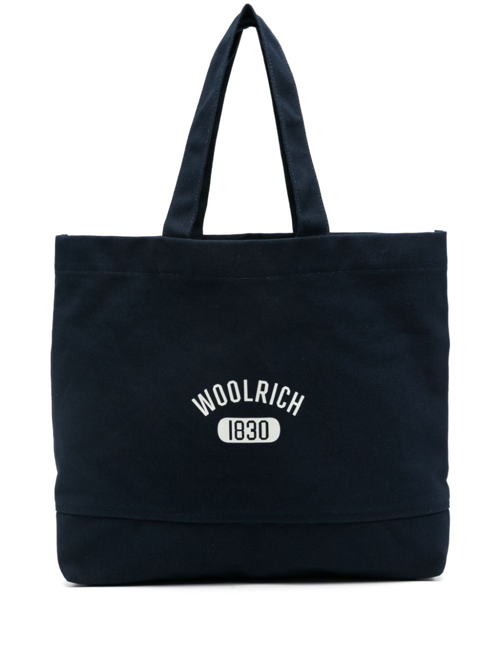 Image 1 of Woolrich logo-print canvas tote bag