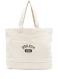 Woolrich logo-print canvas tote bag - Neutrals