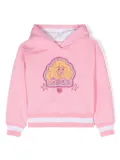 Monnalisa x Barbie graphic-print hoodie - Pink