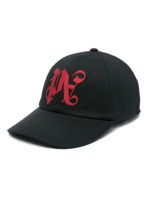 Palm Angels logo-embroidered cotton baseball cap