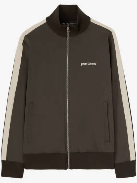 Palm Angels logo-embroidered jacket