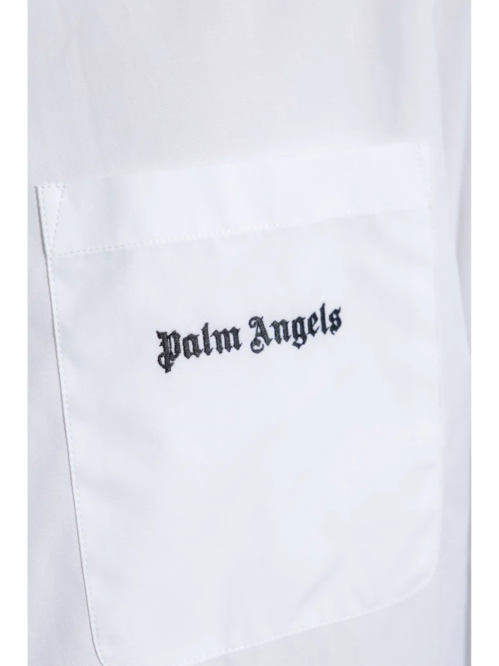 Palm Angels Overhemd met geborduurd logo Wit