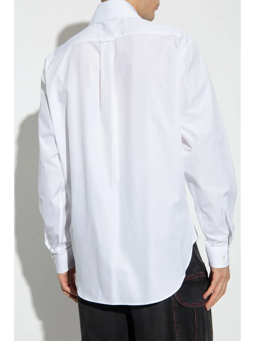 Palm Angels Overhemd met geborduurd logo Wit