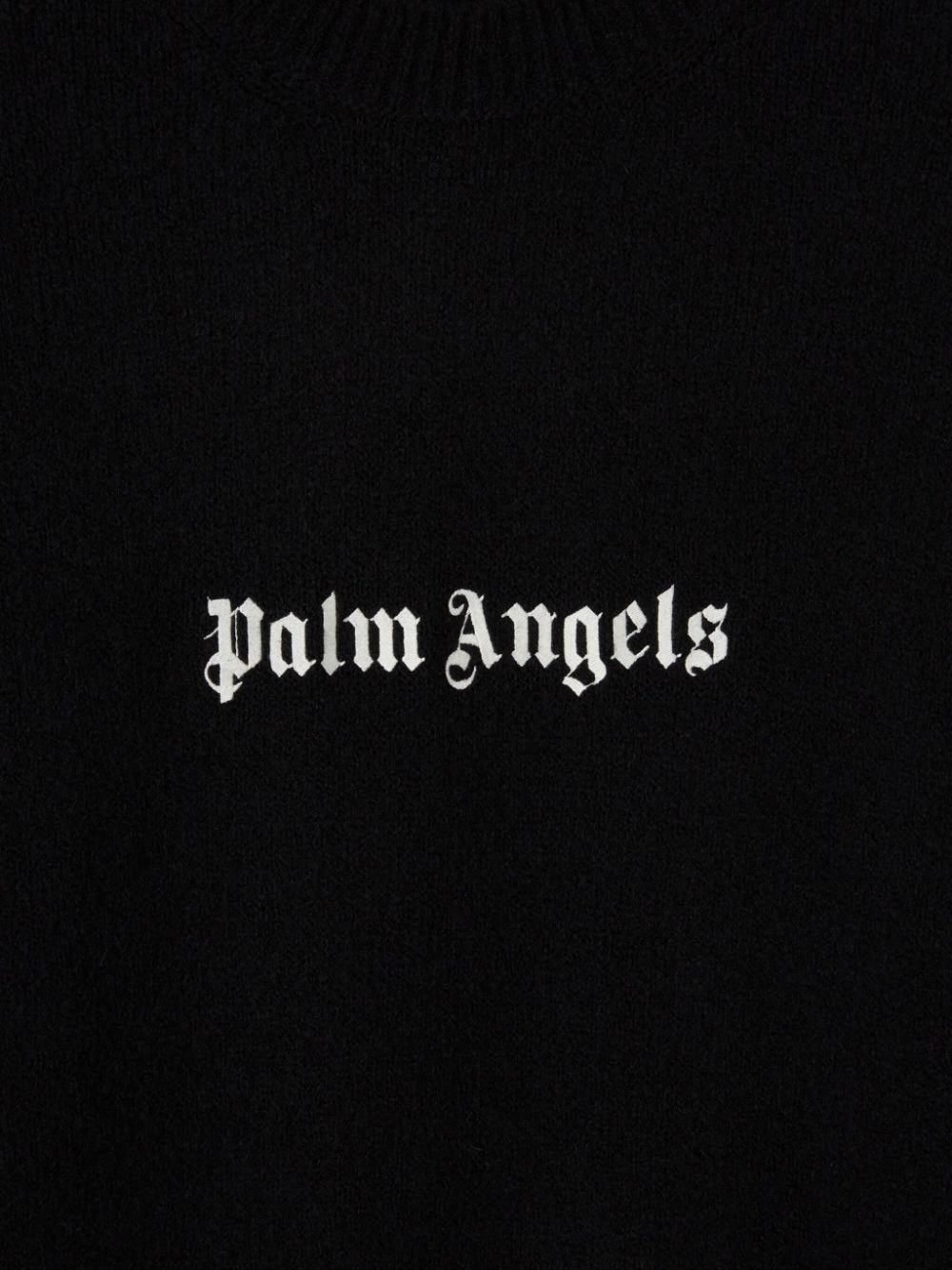 PALM ANGELS LOGO-PRINT CREW-NECK JUMPER 