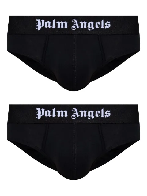 Palm Angels logo-print briefs (pack of two)