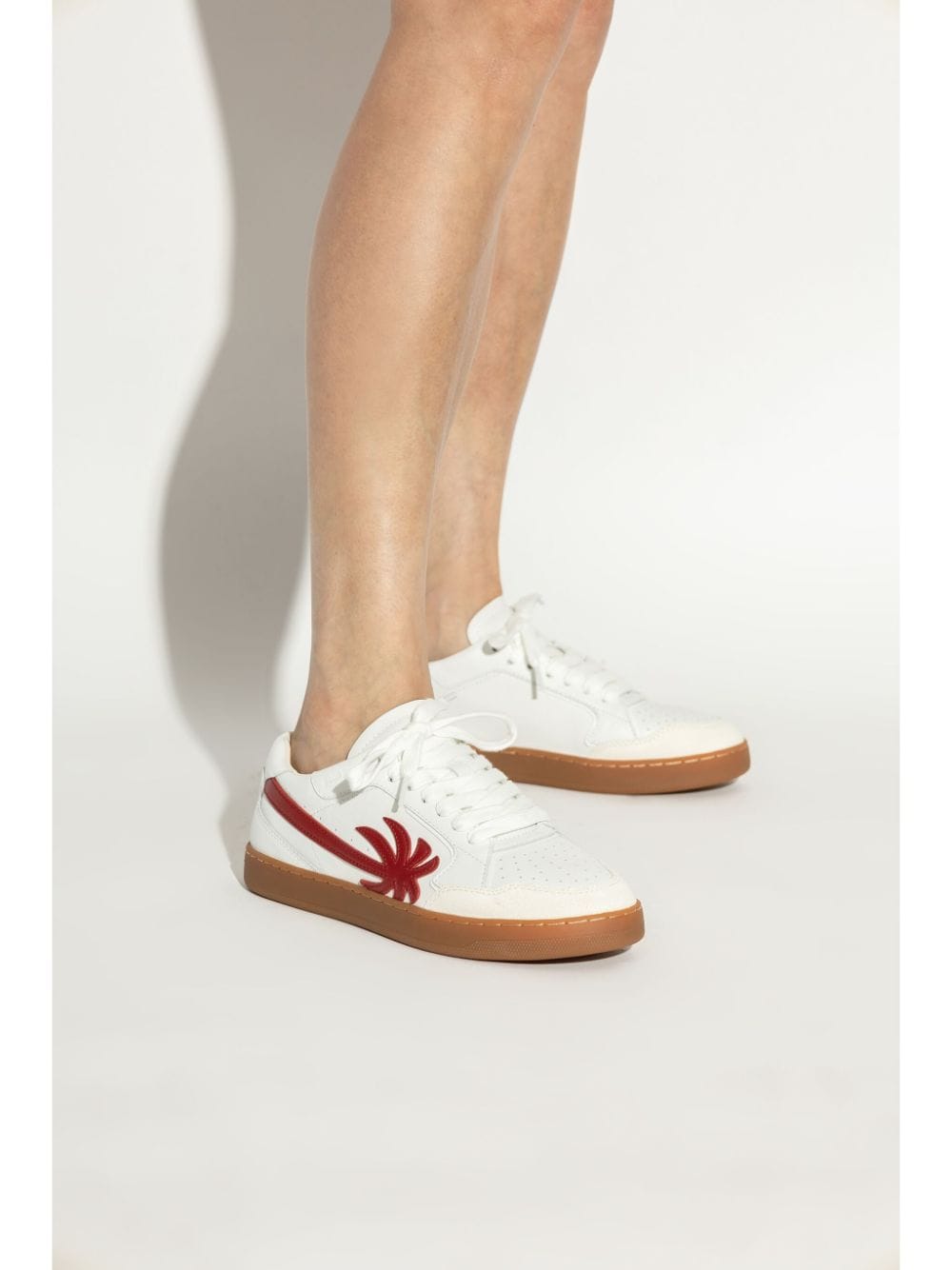 Shop Palm Angels New Palm 1 Sneakers In 0125 0125 White Red