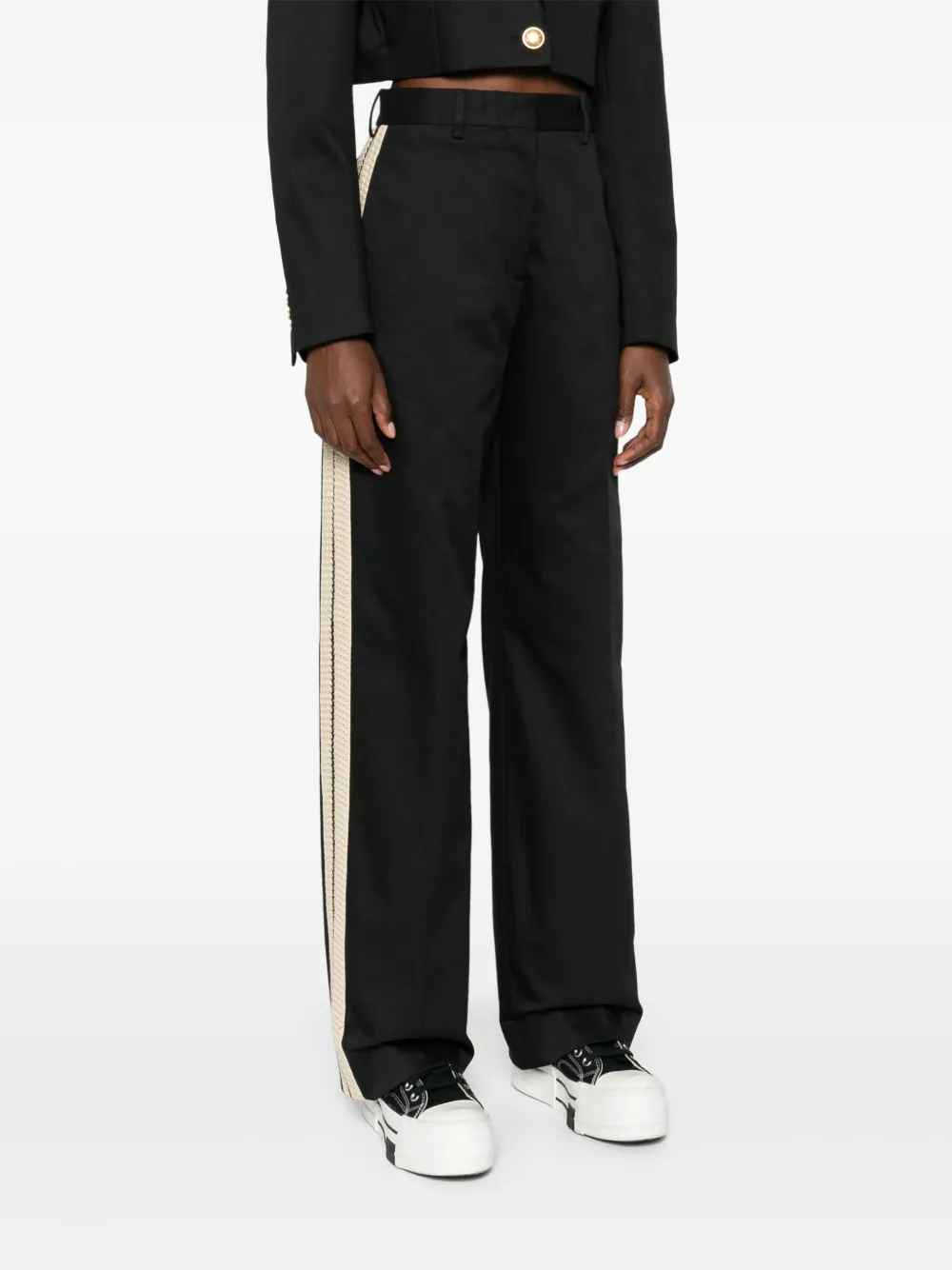 Palm Angels Katoenen broek Zwart