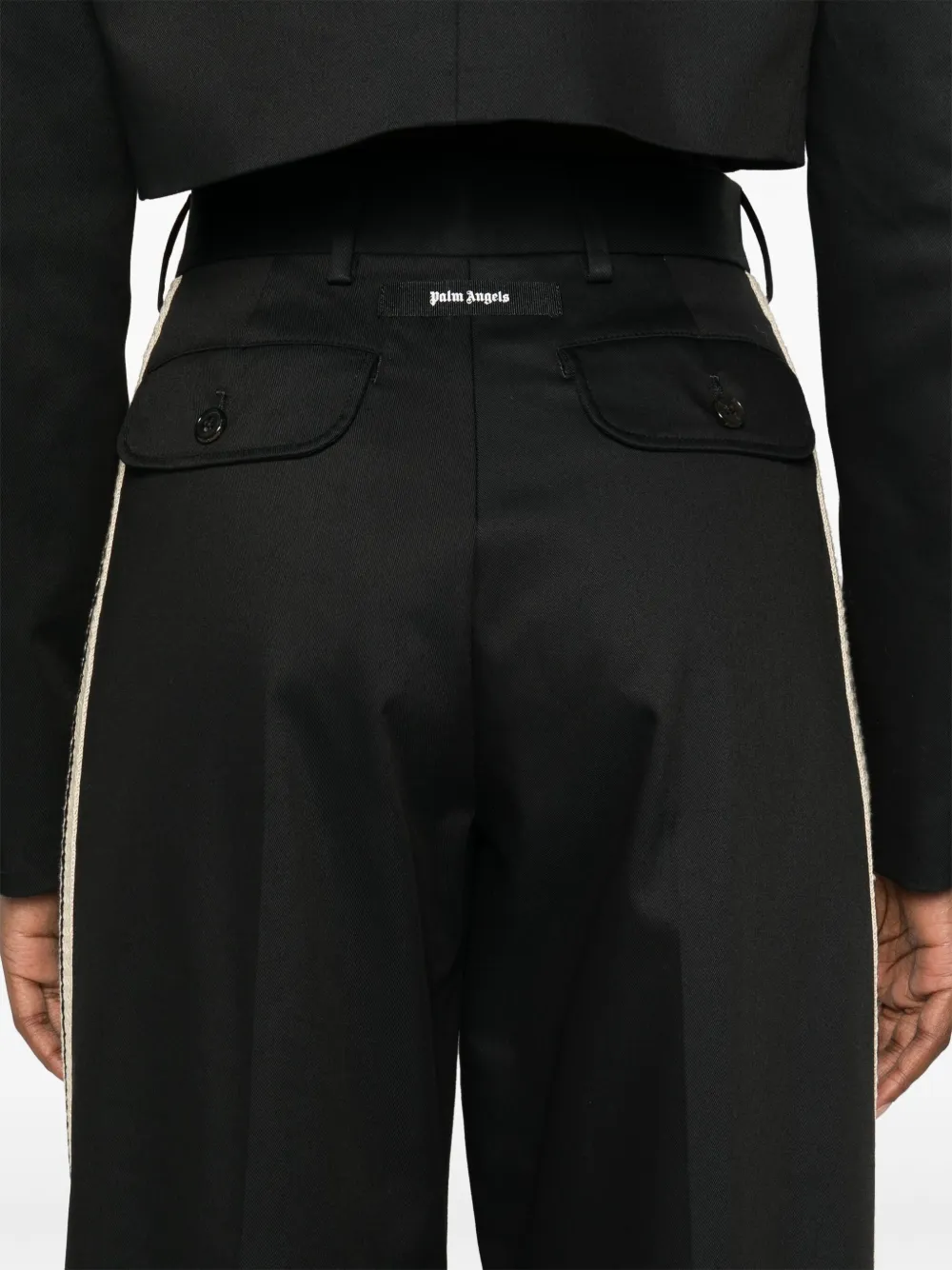 Palm Angels Katoenen broek Zwart