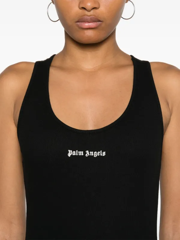 Tシャツ・カットソー PALM ANGELS CLASSIC LOGO TANK TOP Palm Angels Classic Logo Tank Top | Black | FARFETCH