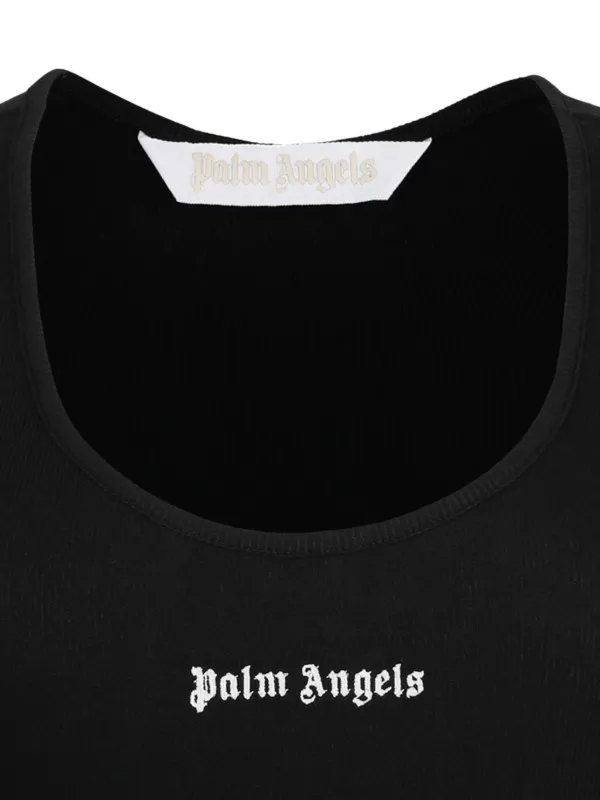 【関税込み】Palm Angels ブラック クラシックロゴ ベスト Palm Angels Classic Logo Tank Top | Black | FARFETCH