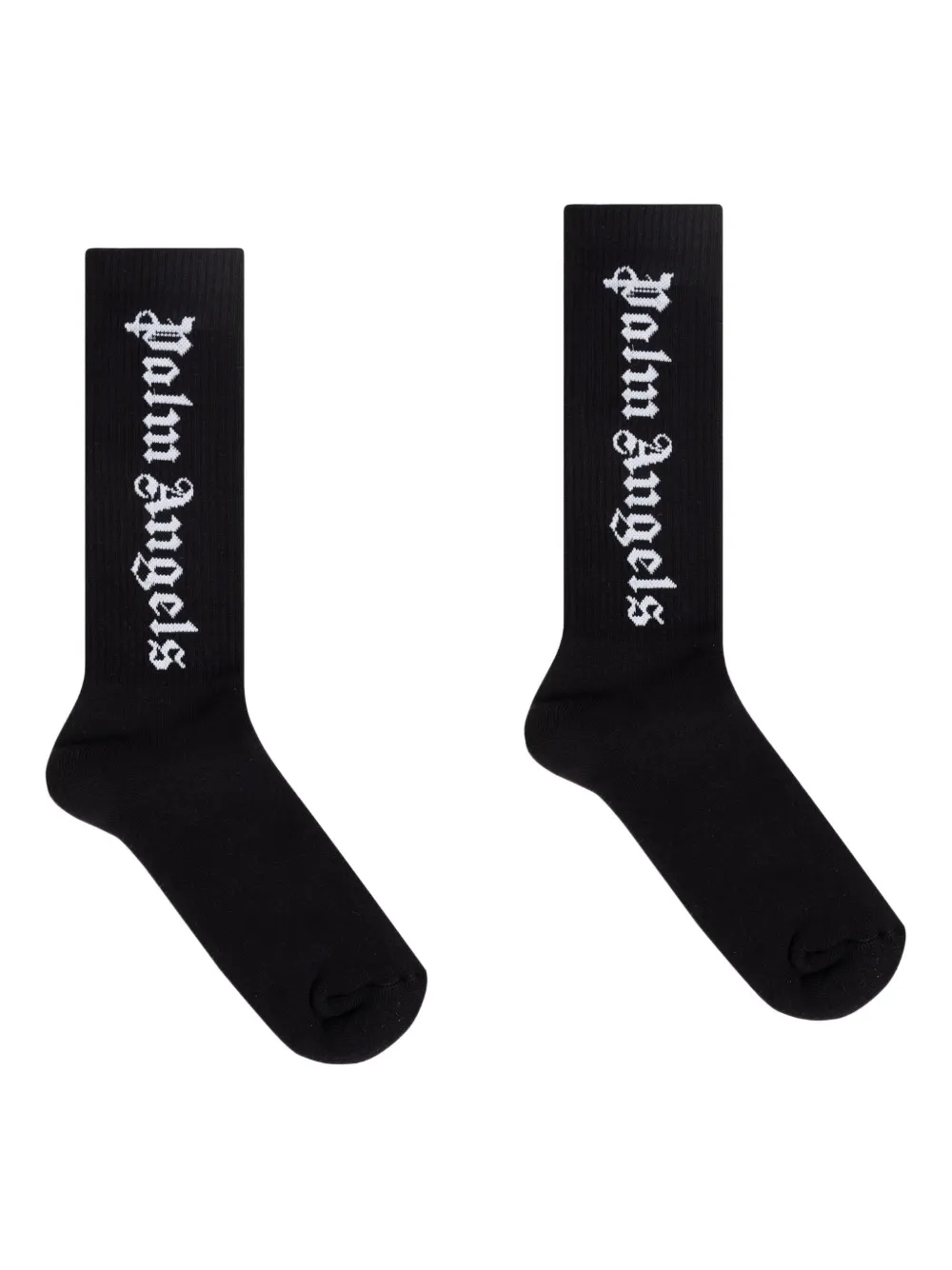Palm Angels logo-jacquard socks | Black | Image 1