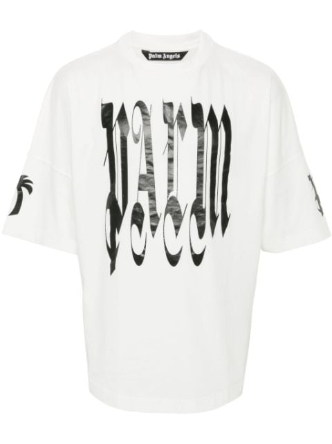 Palm Angels gothic logo-print T-shirt