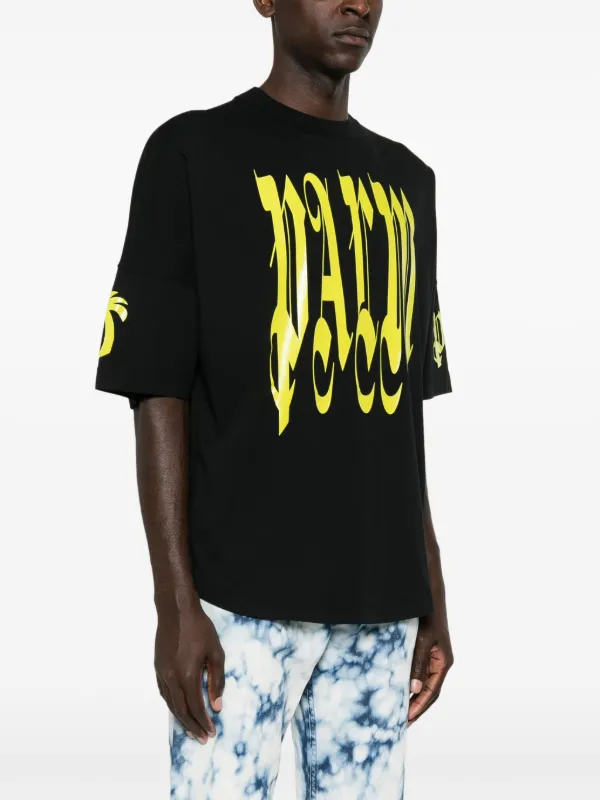 Palm Angels ゴシック ロゴ Tシャツ | ブラック | FARFETCH JP