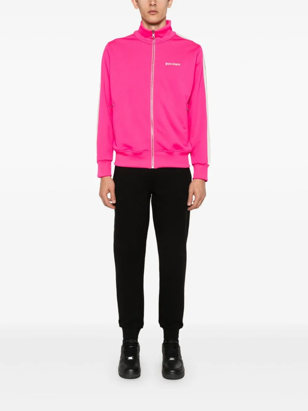 Palm Angels Trainingsjack met geborduurd logo Roze