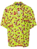 Palm Angels cherry-print shirt - Yellow