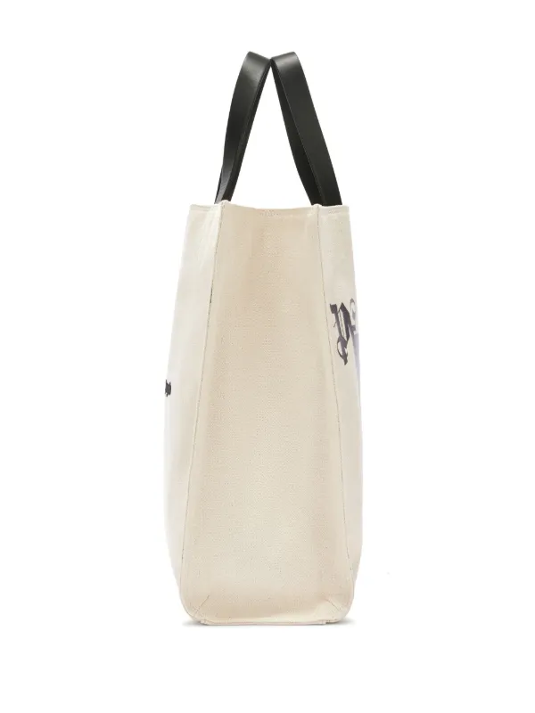 トートバッグ Palm Angels Ivory Canvas Shopping Bag Palm Angels Bags for Women | Online Sale up to 59% off | Lyst
