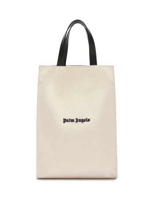 Sac cabas en coton à logo brodé - Palm Angels - Modalova