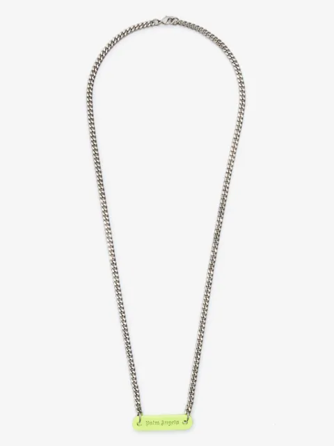 Palm Angels logo-plate necklace