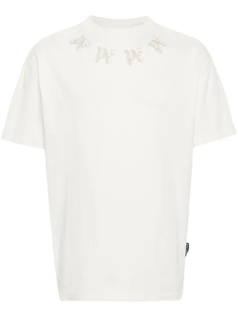 Palm Angels playera con monograma estampado