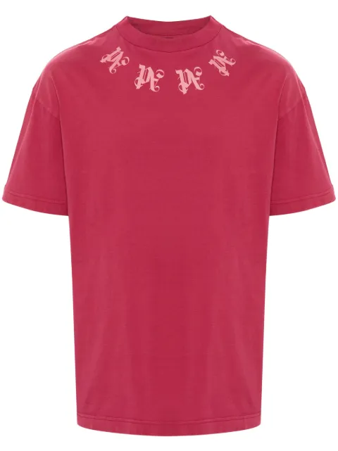 Palm Angels monogram-print cotton T-shirt