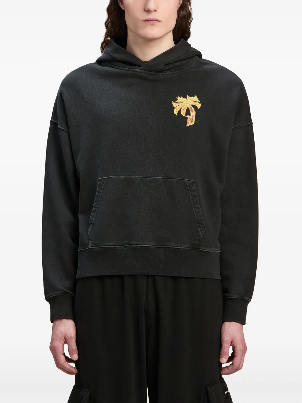 Palm Angels Katoenen hoodie Zwart