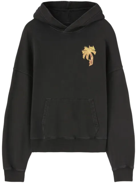 Palm Angels Burning Palm cotton hoodie