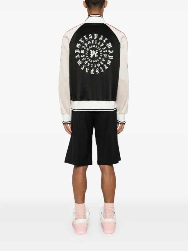 Palm Angels Monogram colour-block Track Jacket | Black