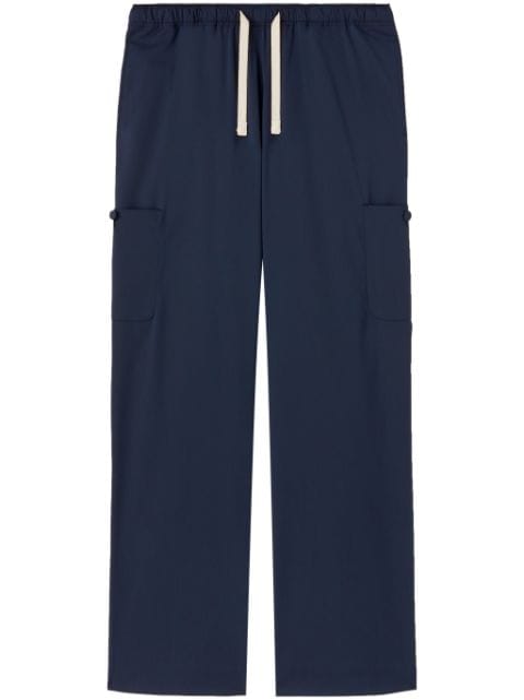 Palm Angels twill loose-fit trousers