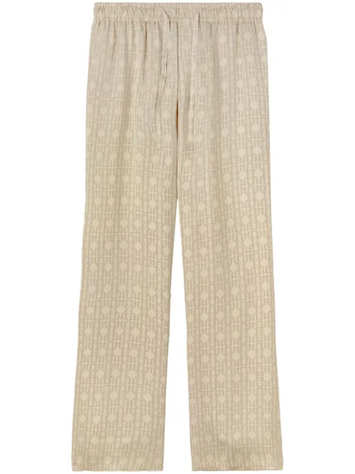 Pantalon ample à motif monogrammé - Palm Angels - Modalova