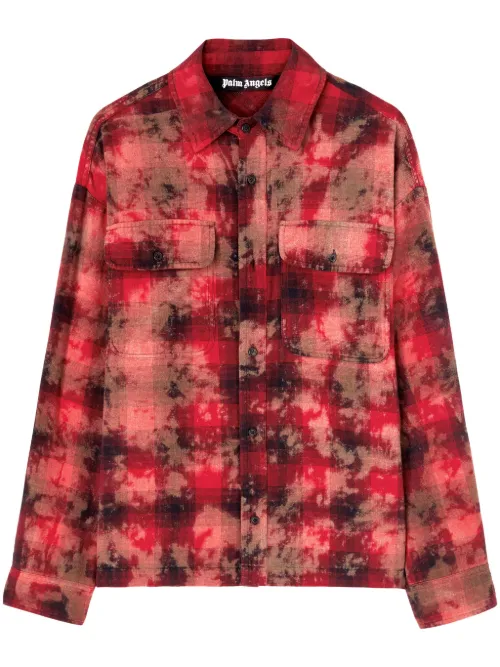 Chemise à carreaux - Palm Angels - Modalova