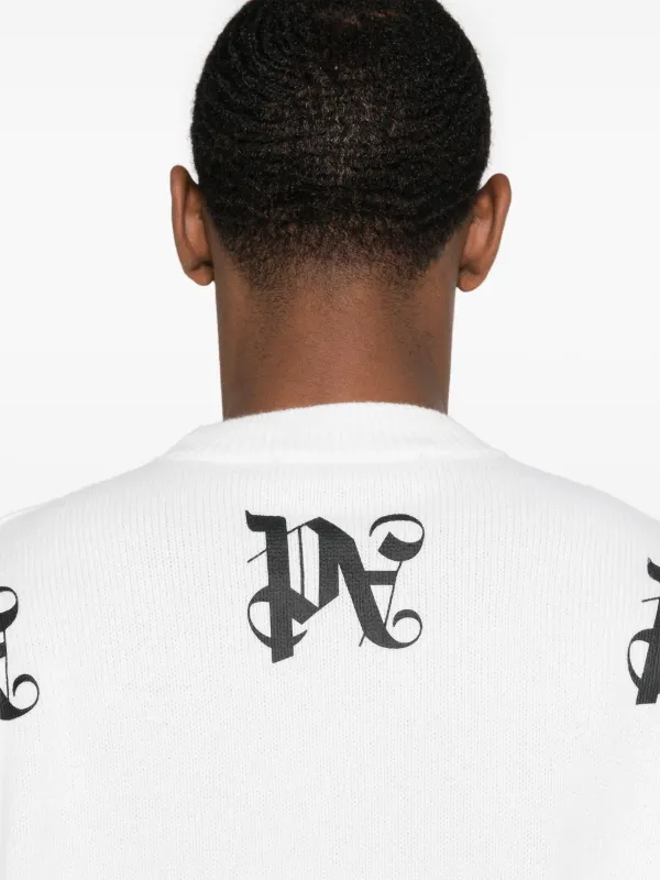 Palm Angels モノグラム プルオーバー | ニュートラル | FARFETCH JP Palm Angels モノグラム プルオーバー | ニュートラル | FARFETCH JP