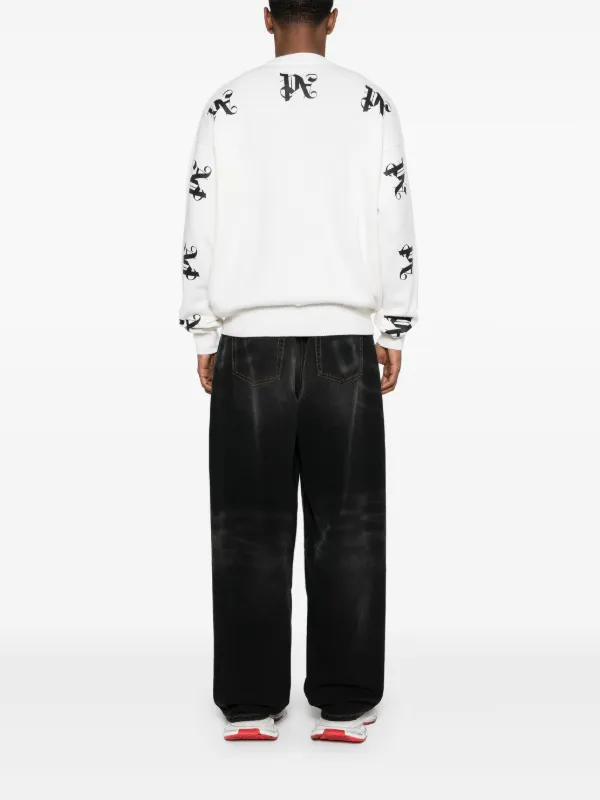 Palm Angels モノグラム プルオーバー | ニュートラル | FARFETCH JP