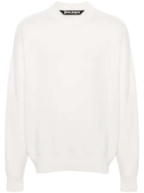 Palm Angels monogram-print crew-neck jumper