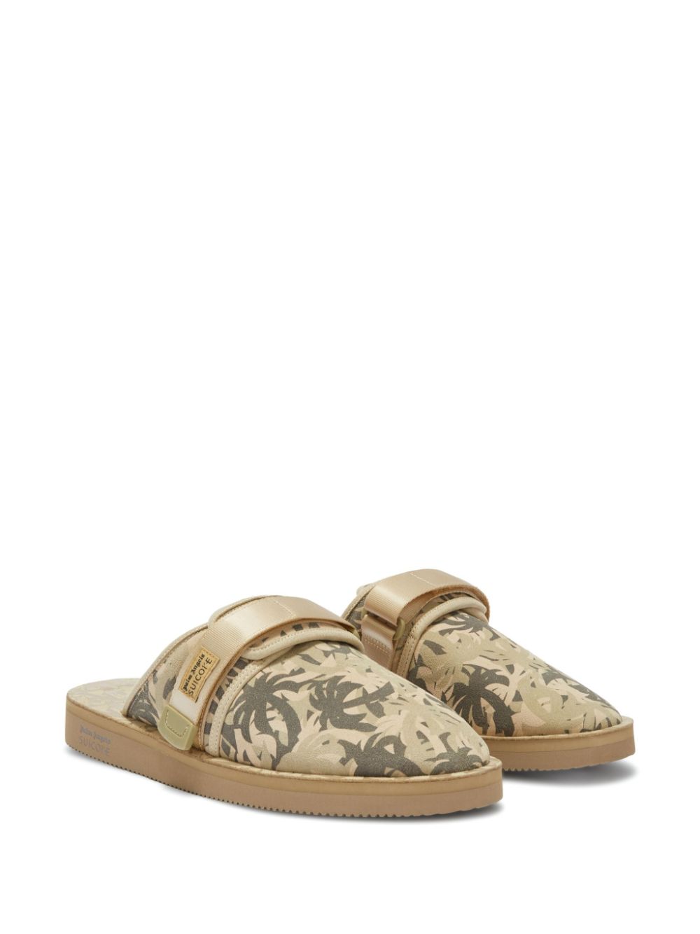 Palm Angels x Suicoke Zavo touch-strap slippers - Neutrals