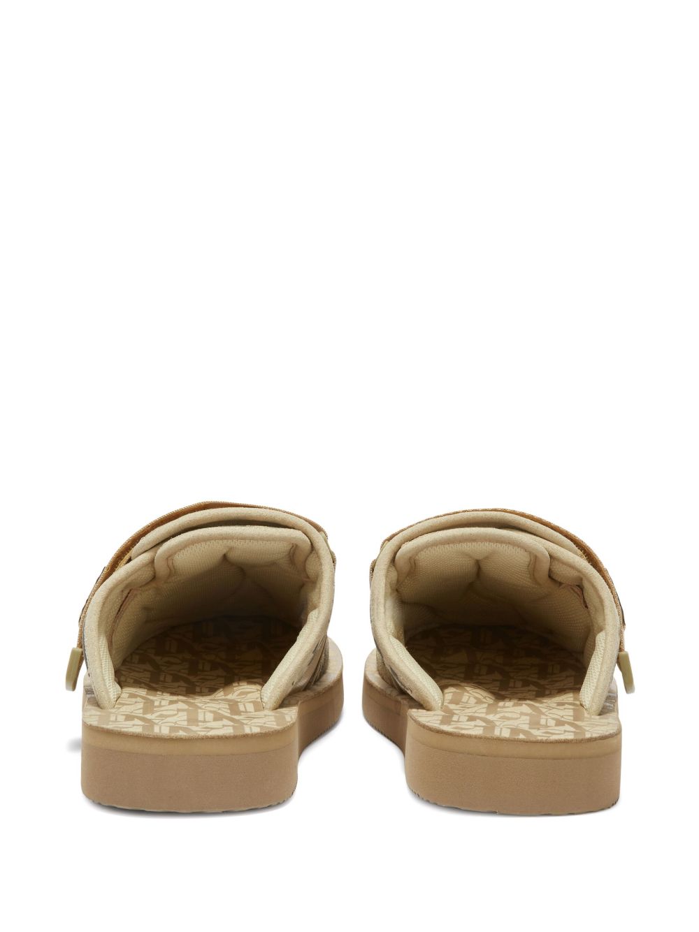 Palm Angels x Suicoke Zavo slippers met klittenband Beige