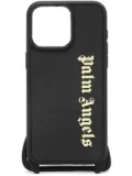 Palm Angels logo-embossed iPhone 15 Pro case - Black