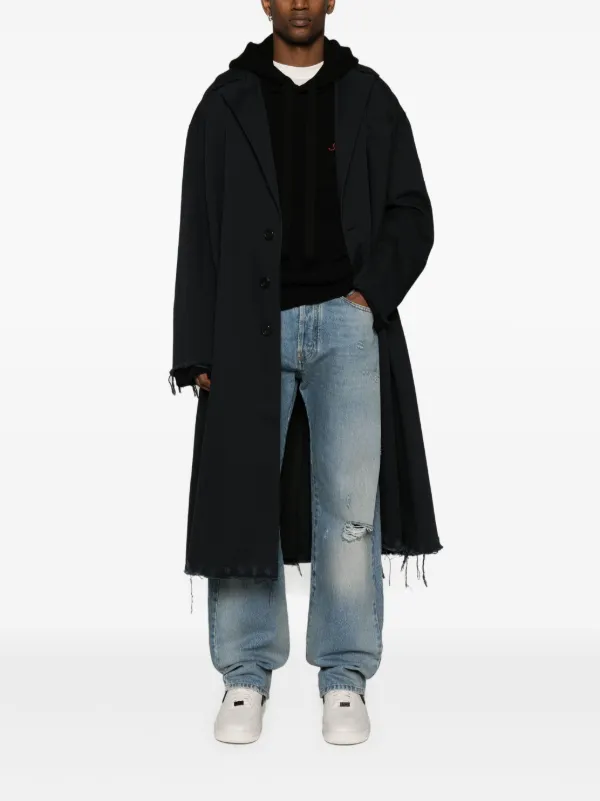 Palm Angels mid-rise straight-leg Jeans | Blue | FARFETCH