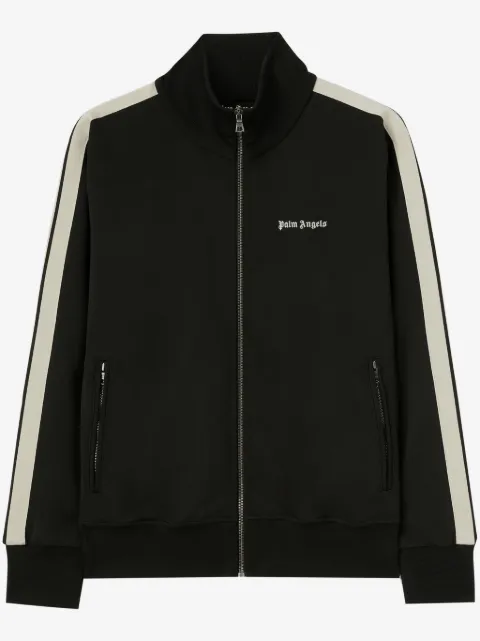 Palm Angels logo-embroidered zip-up jacket 