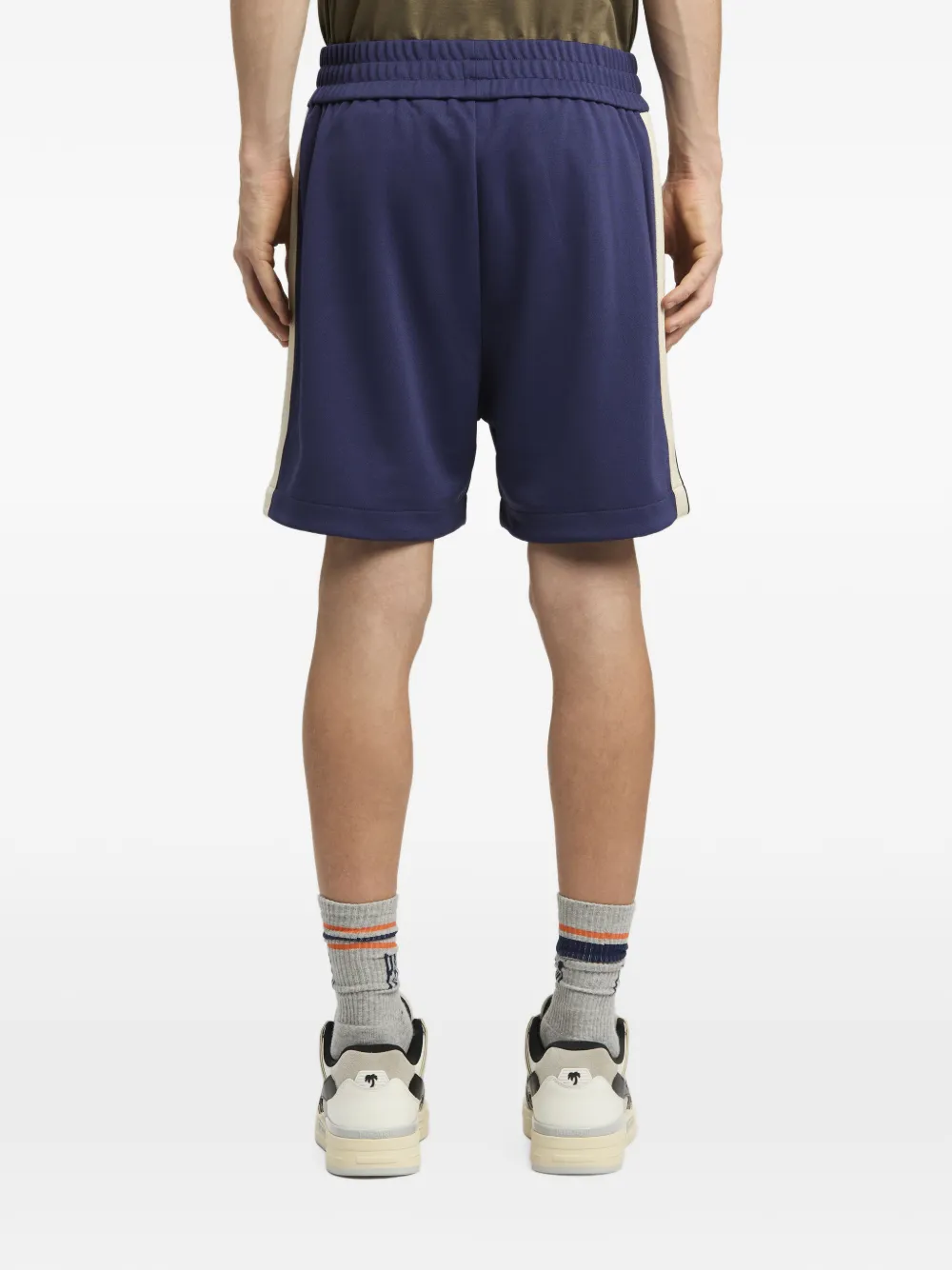 Palm Angels Trainingsshorts met logoprint Blauw