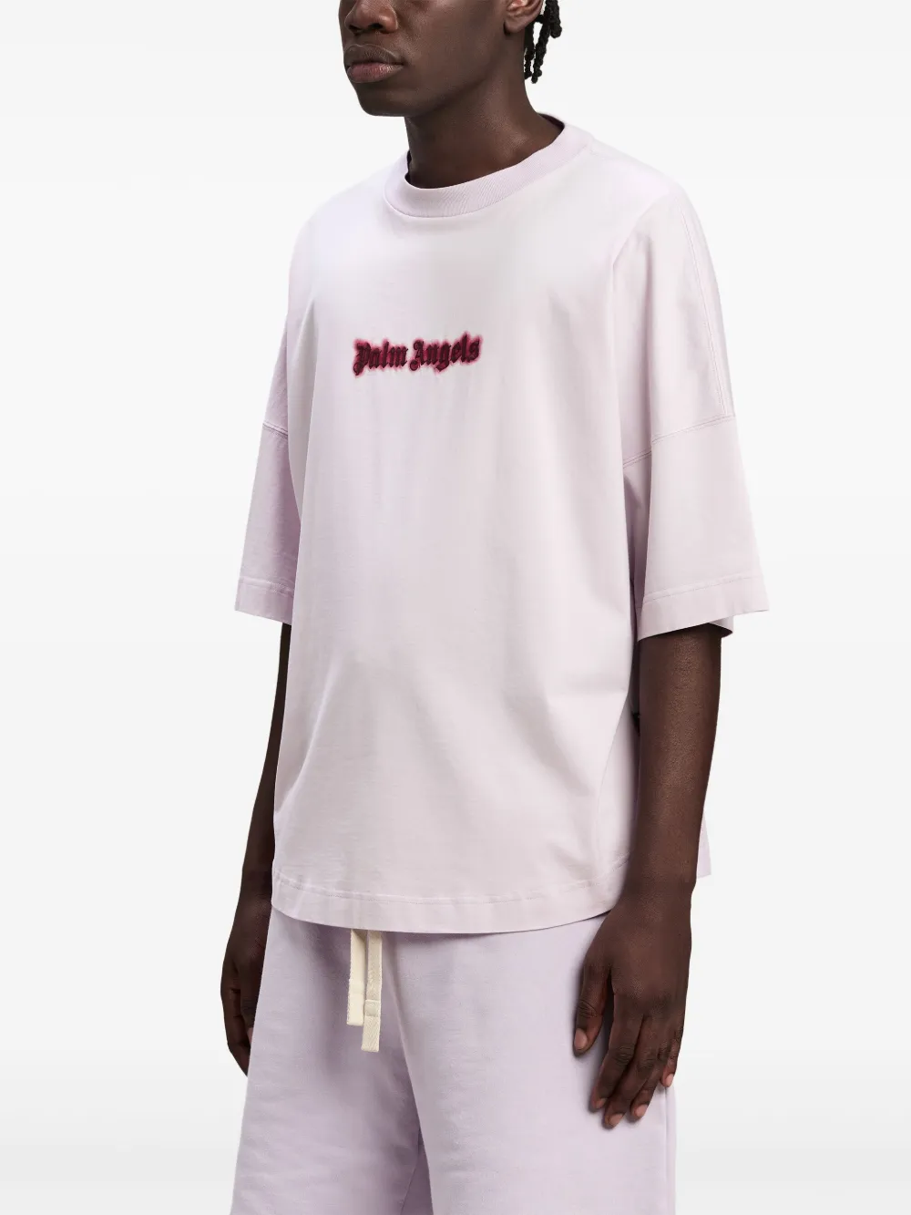 Palm Angels T-shirt met verlaagde schouders Paars