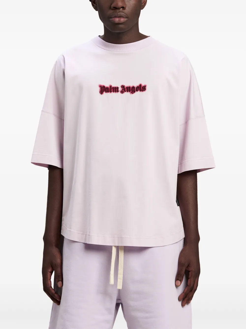 Palm Angels T-shirt met verlaagde schouders Paars